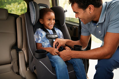 Easy Elite Slim All-In-One Convertible Car Seat, Pink Rings, Infant & Toddler, Unisex