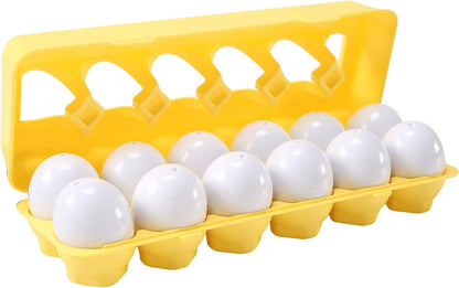 Fun Easter Egg Matching Toy Set (12 Eggs), Shape Recognition