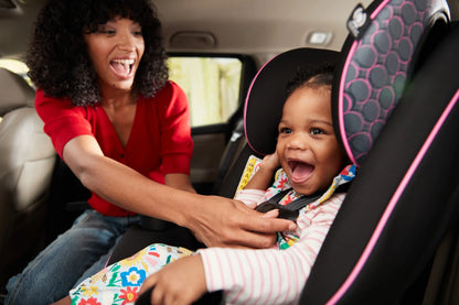 Easy Elite Slim All-In-One Convertible Car Seat, Pink Rings, Infant & Toddler, Unisex