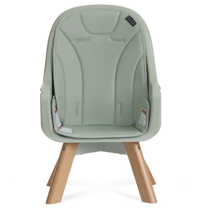 Zoodle 2-In-1 High Chair Booster Feeding Chair with Modern Design, Sage Green (Model #254)