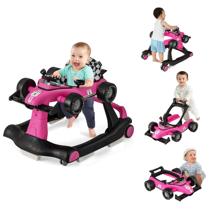 4-In-1 Foldable Activity Push Walker with Adjustable Height
