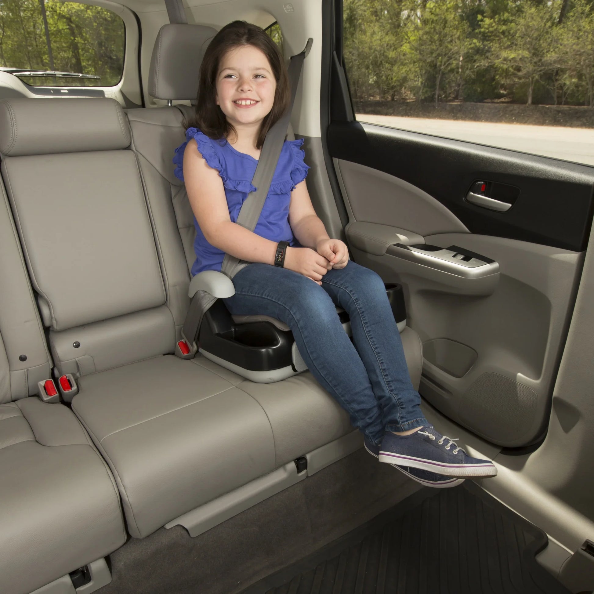 Store 'N Go Sport Booster Car Seat, Dusted Indigo, Toddler, Unisex