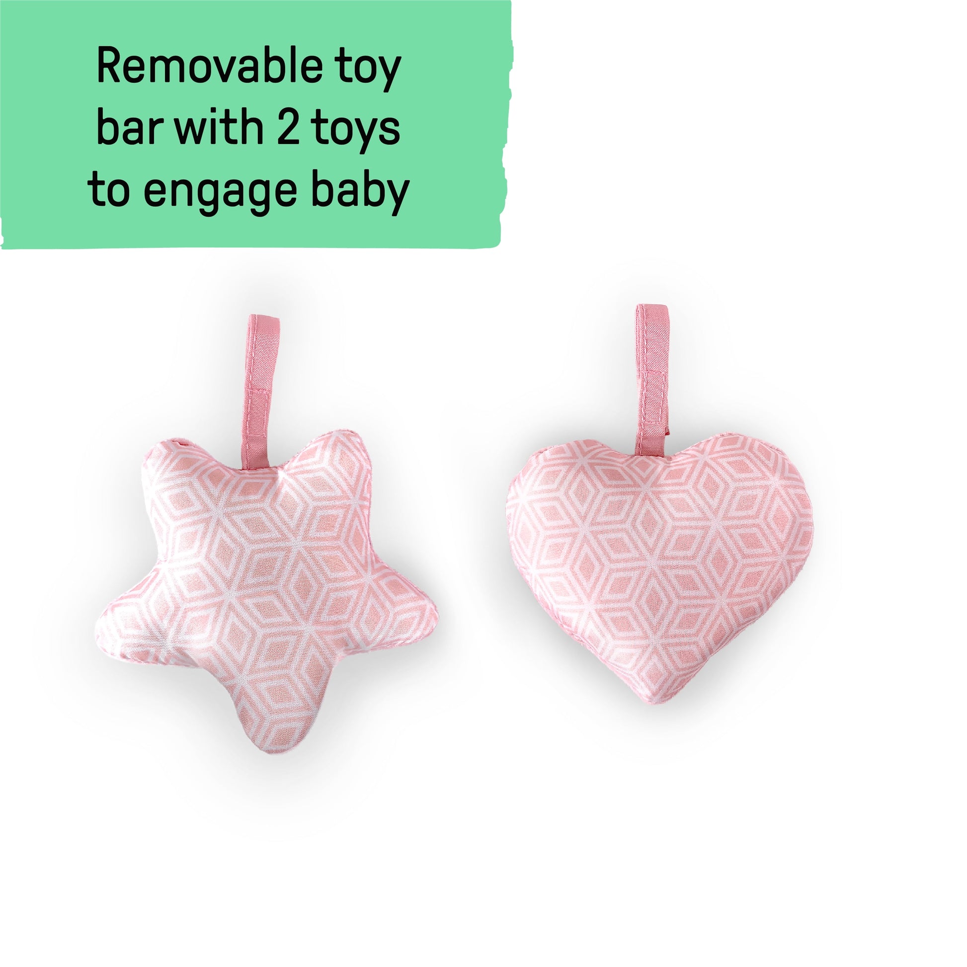 Summer by  2-In-1 Bouncer & Rocker Duo for Infants - Pink