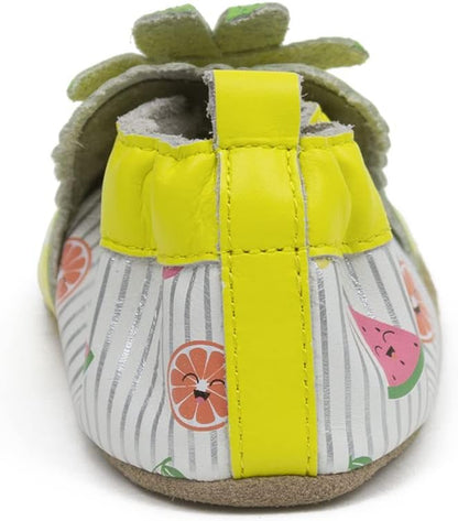 Baby Girls and Unisex Soft Soles Slip-Resistant Crib Shoes Slippers for Infant and Toddler, 0-24 Months