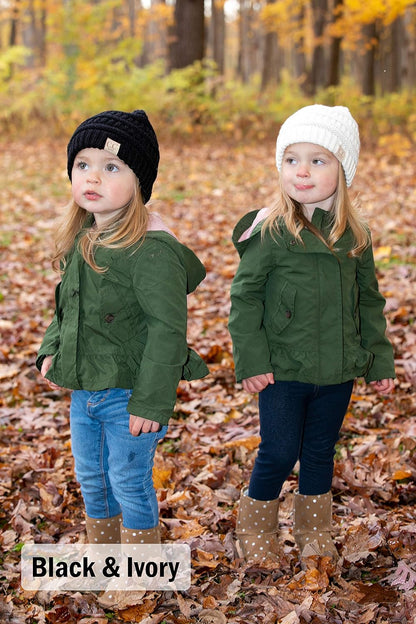 Kids Cozy Ribbed Beanie - Warm Winter Knit Cap for Toddlers