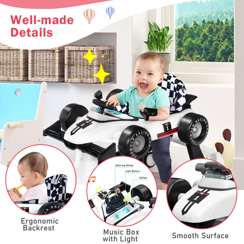 4-In-1 Foldable Activity Push Walker with Adjustable Height