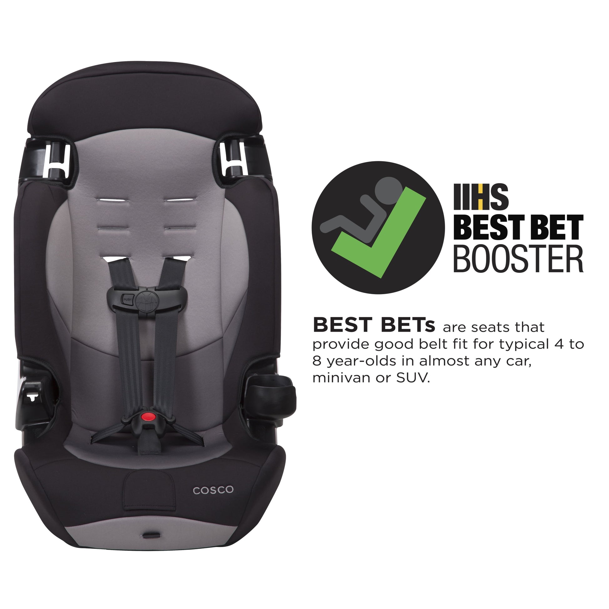 Finale DX 2-In-1 Booster Car Seat, Rainbow, Toddler, Unisex