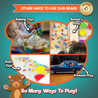 Cute & Cuddly Counting Bears with Dice - Sort, Count, Match & Play 60Pc