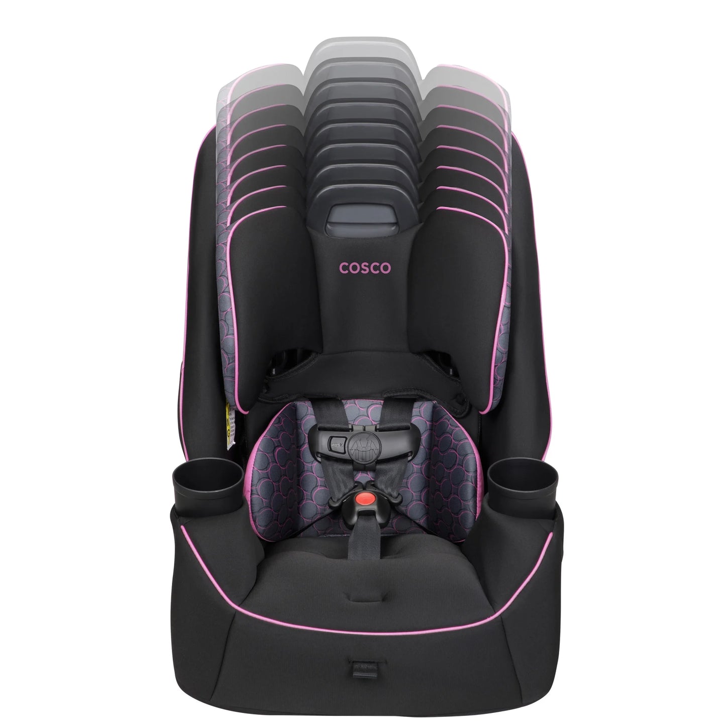 Easy Elite Slim All-In-One Convertible Car Seat, Pink Rings, Infant & Toddler, Unisex