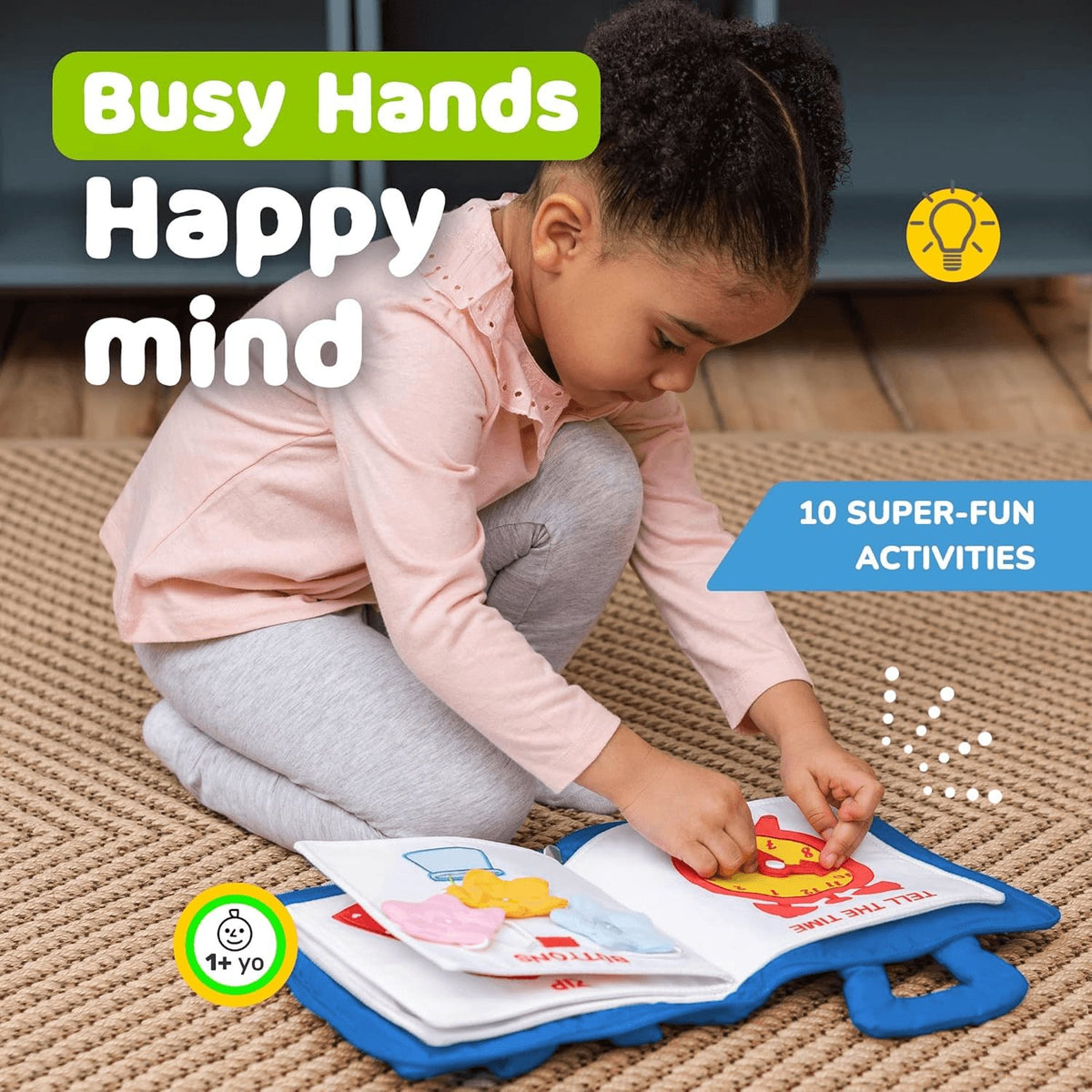 Toddler Travel Toys for Airplane and Car Rides, Busy Book for Toddlers 1-3