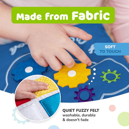 Toddler Travel Toys for Airplane and Car Rides, Busy Book for Toddlers 1-3