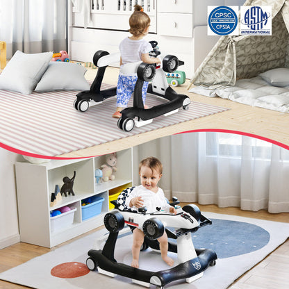 4-In-1 Foldable Activity Push Walker with Adjustable Height