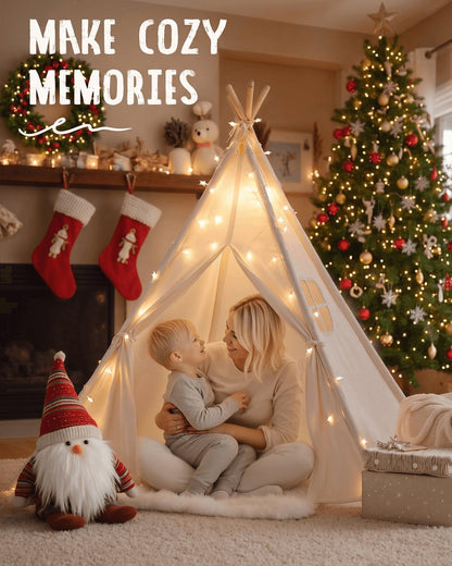 Teepee Tent Play Tents Girl Boy Indoor Outdoor Gift Playhouse Toy