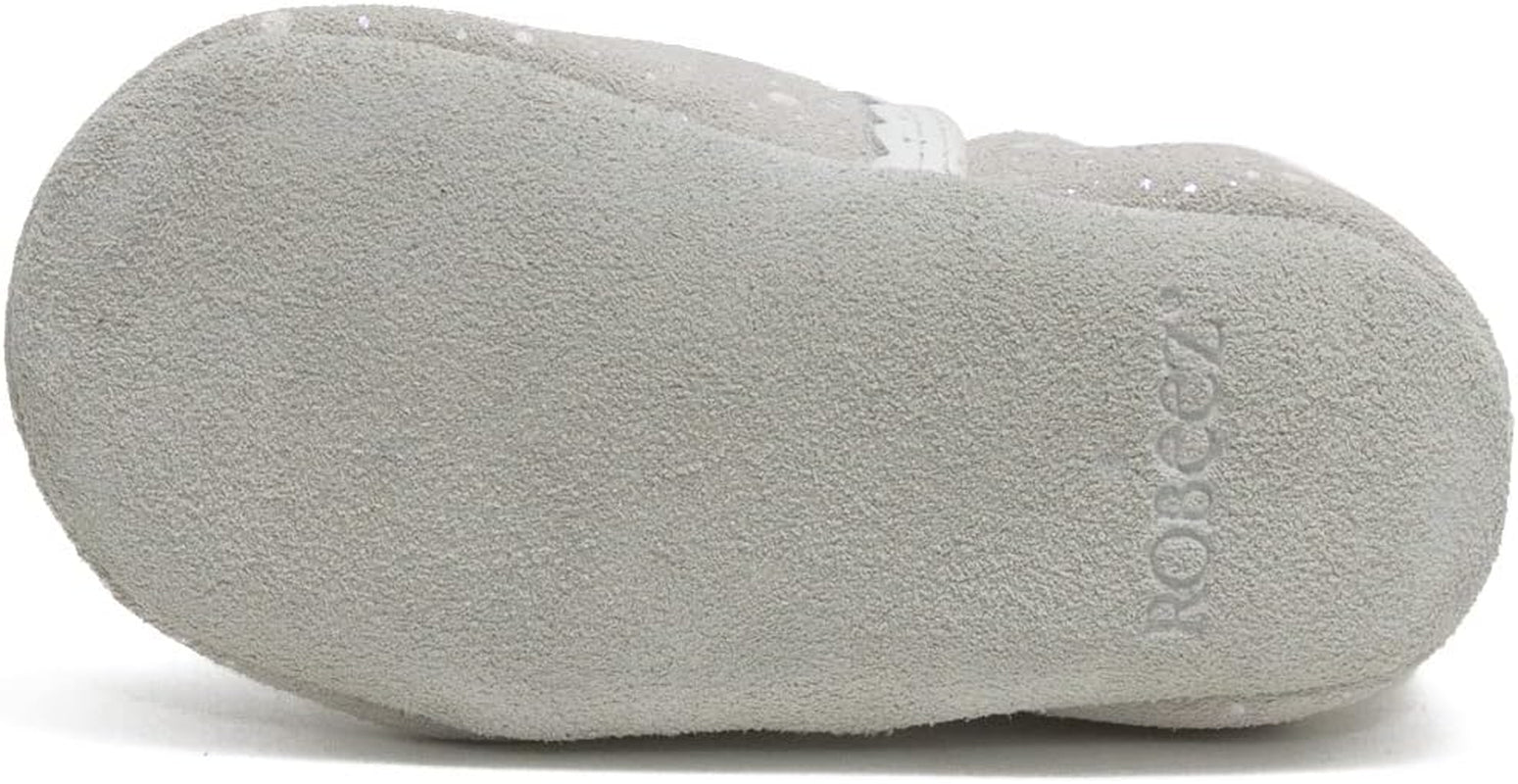 Baby Girls Soft Soles, Mushroom Grey Suede, 18-24 Months