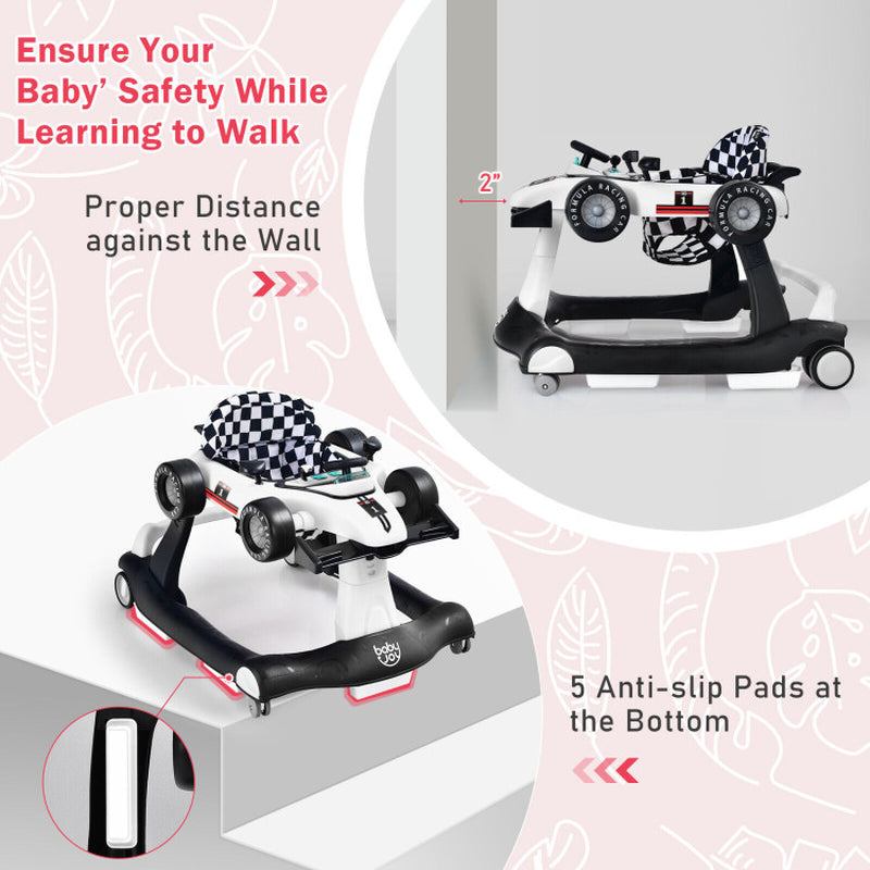 4-In-1 Foldable Activity Push Walker with Adjustable Height