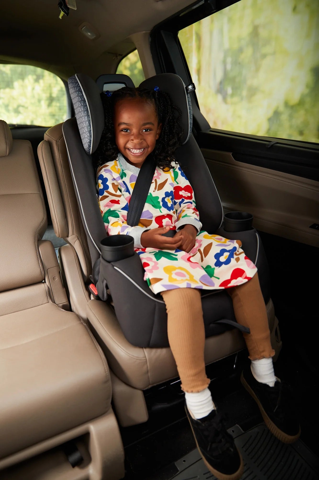 Easy Elite Slim All-In-One Convertible Car Seat, Pink Rings, Infant & Toddler, Unisex