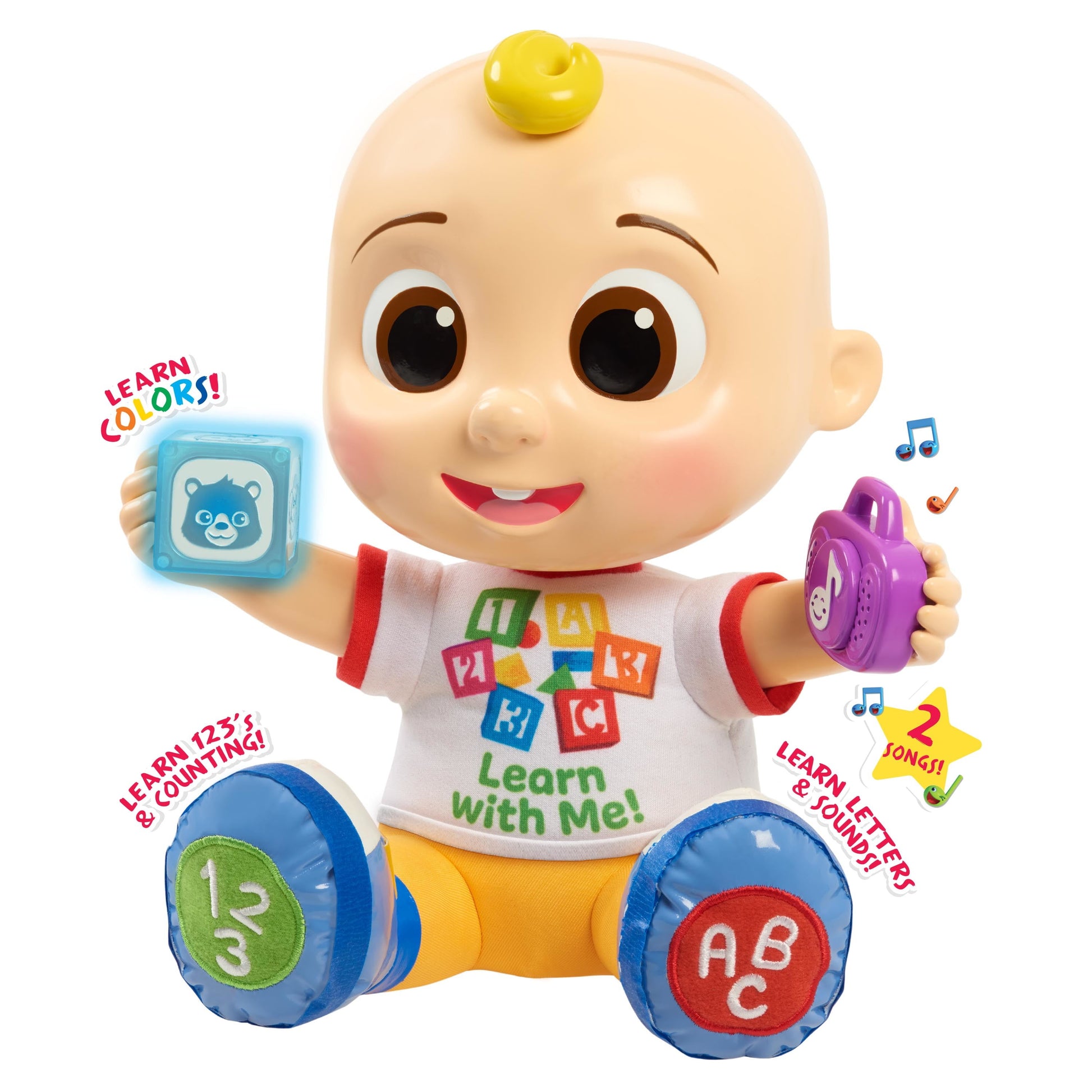, JJ Learning Doll, Includes Lights and Sounds, Baby and Toddler Toy