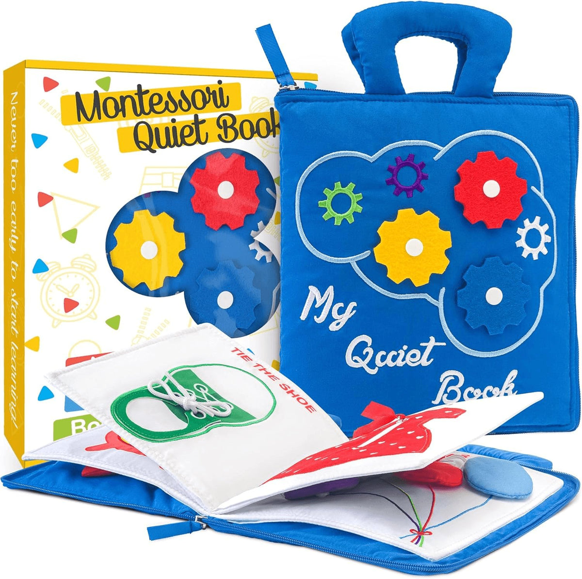 Toddler Travel Toys for Airplane and Car Rides, Busy Book for Toddlers 1-3