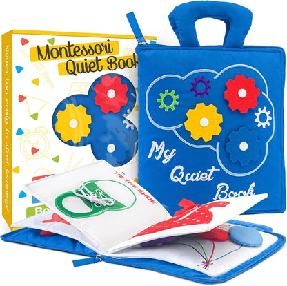 Toddler Travel Toys for Airplane and Car Rides, Busy Book for Toddlers 1-3