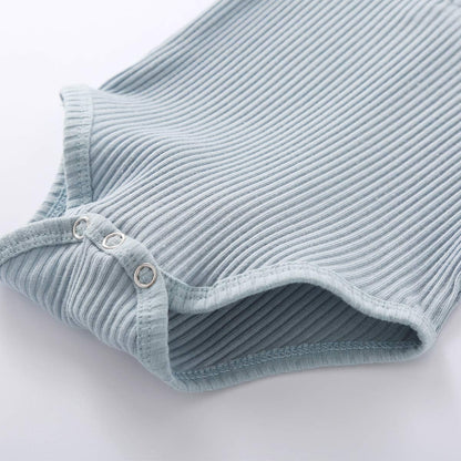 Newborn Baby Boy Fall Clothes 3 6 12 18 24 Months Outfits Long Sleeve Knitted Cotton Romper & Pants Infant Winter Sets