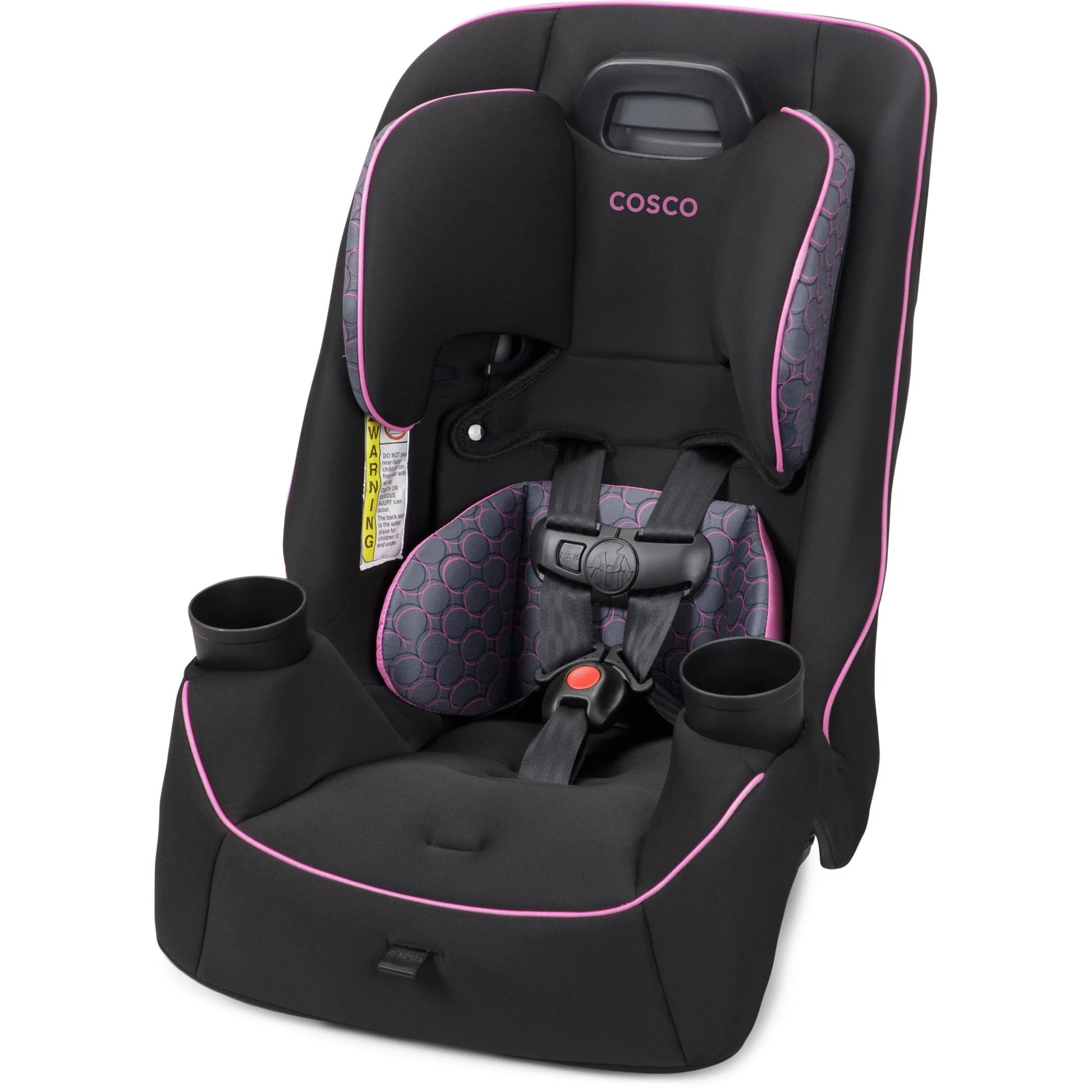 Easy Elite Slim All-In-One Convertible Car Seat, Pink Rings, Infant & Toddler, Unisex