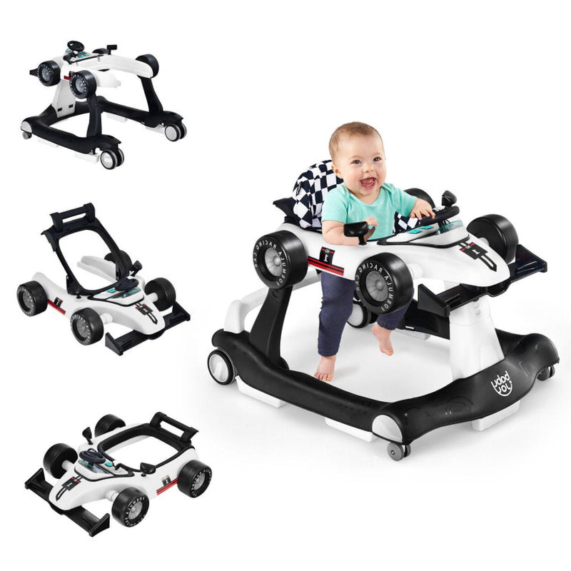 4-In-1 Foldable Activity Push Walker with Adjustable Height