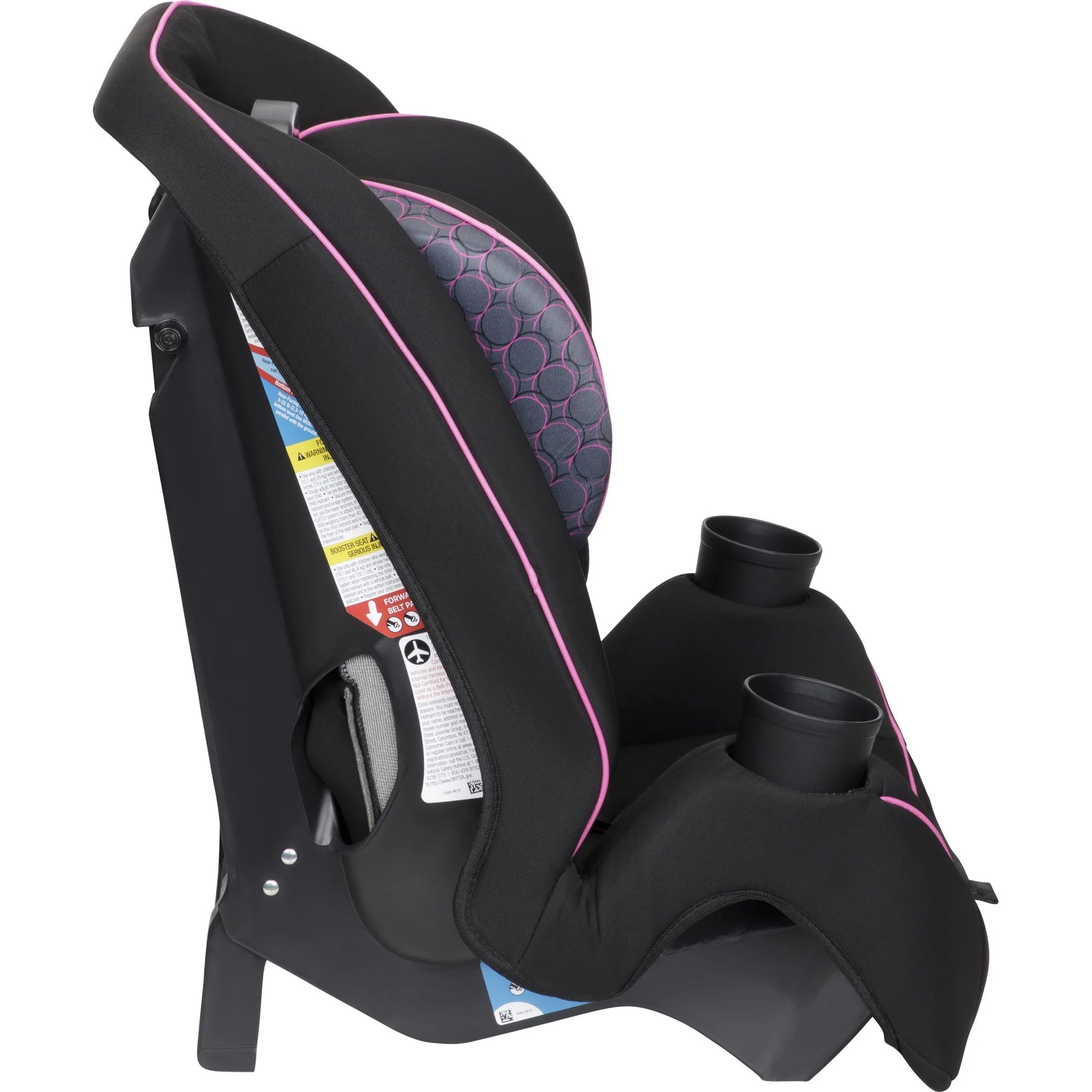Easy Elite Slim All-In-One Convertible Car Seat, Pink Rings, Infant & Toddler, Unisex