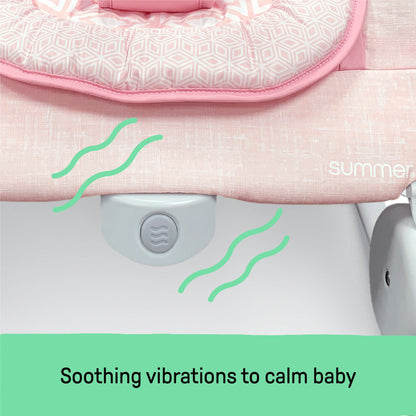 Summer by  2-In-1 Bouncer & Rocker Duo for Infants - Pink