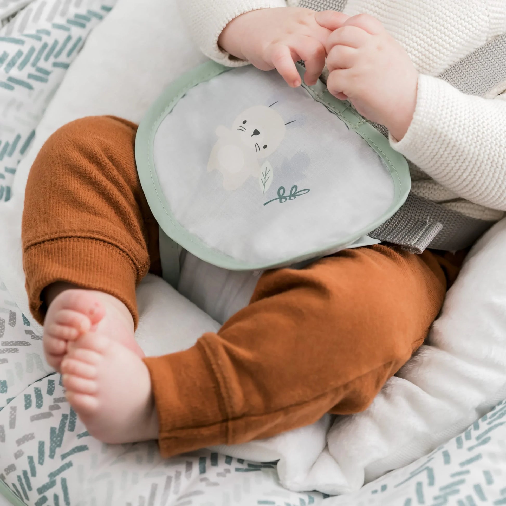 Keep Cozy 3-In-1 Vibrating Infant & Toddler Baby Bouncer and Rocker Chair, Gray