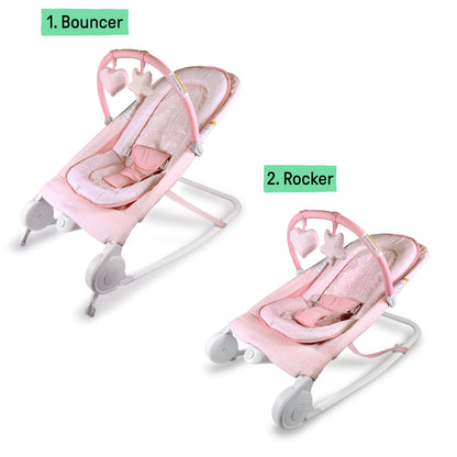 Summer by  2-In-1 Bouncer & Rocker Duo for Infants - Pink