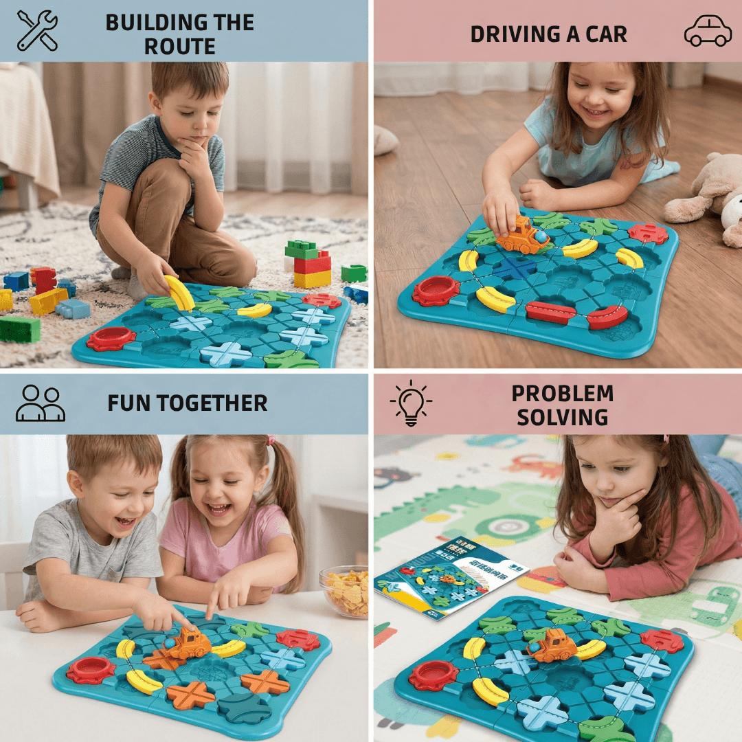 Screen-free kids maze logic toy